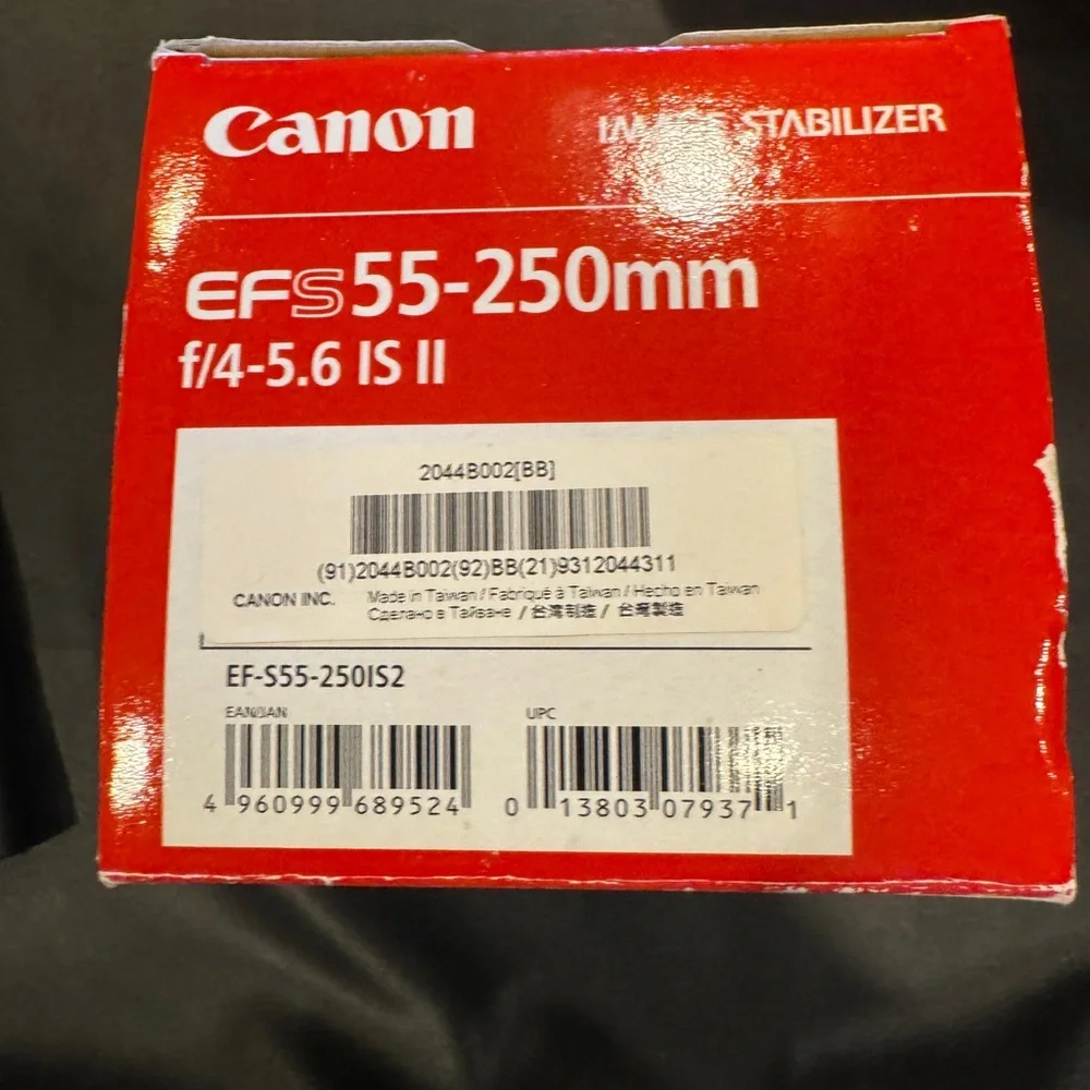 Canon EFS 55-250mm f/4-5,6 IS II Image Stabilizer